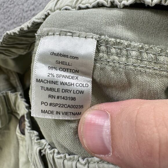 Chubbies Shorts Men's XL Green Chino Preppy Cotton Stretch 7" Inseam - Picture 7 of 8